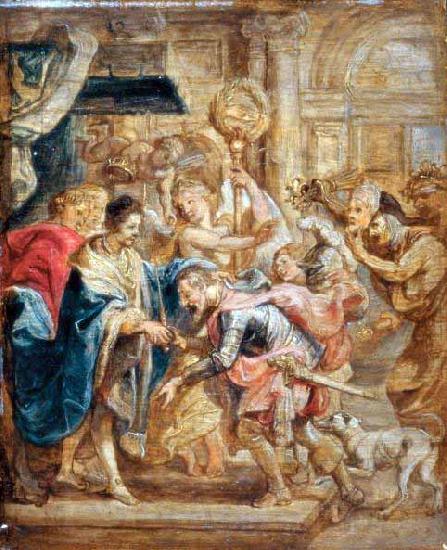 Peter Paul Rubens The Reconciliation of King Henry III and Henry of Navarre